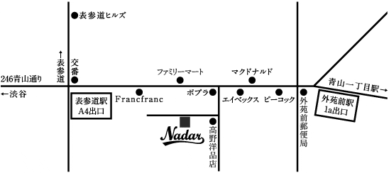 NADAR / TOKYO / 地図