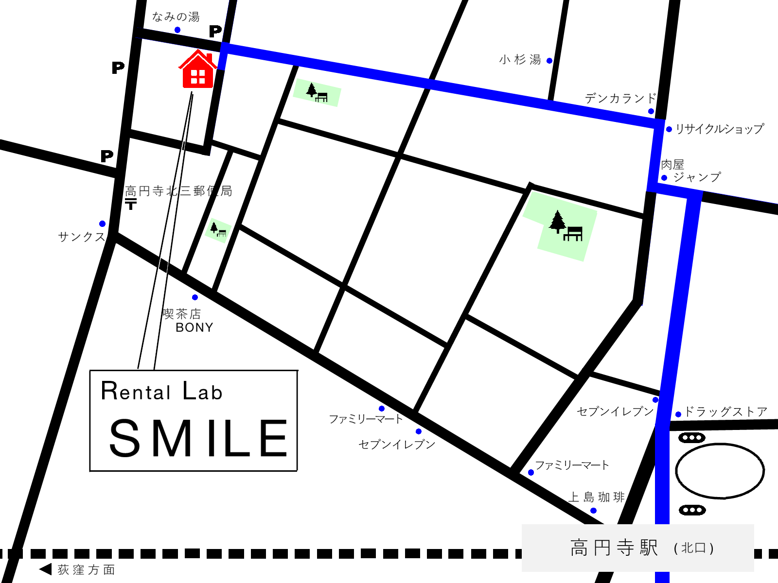 rental lab smile map